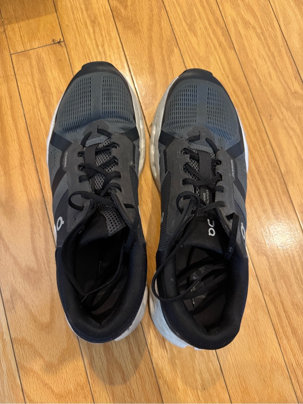 On Running Men's Cloud Shoes in Charcoal and Black